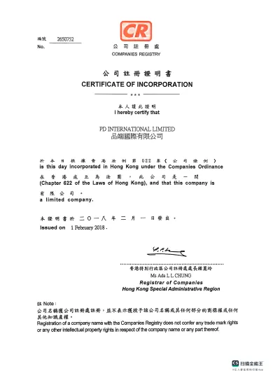 Pinduan国際事業許可